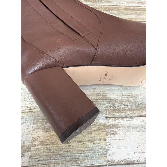 Cole Haan Chrystie Grand 360 Brown Leather Knee High Boots Women's Sz 7.5 NWOB - Picture 5 of 16